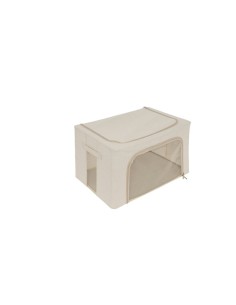 Scatola contenitore Dressy 60x40x32 cm beige, organizer salvaspazio per armadi