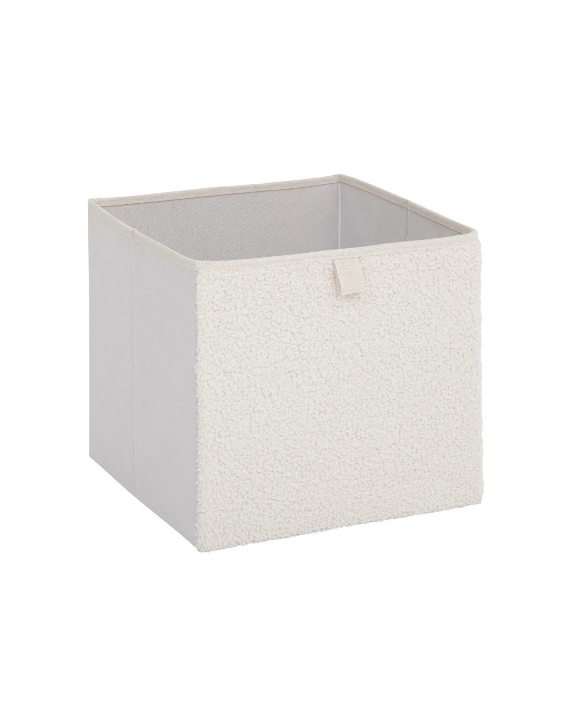 Scatola Portaoggetti Mix N Modul 31x31cm, bouclette bianca, organizer salvaspazio