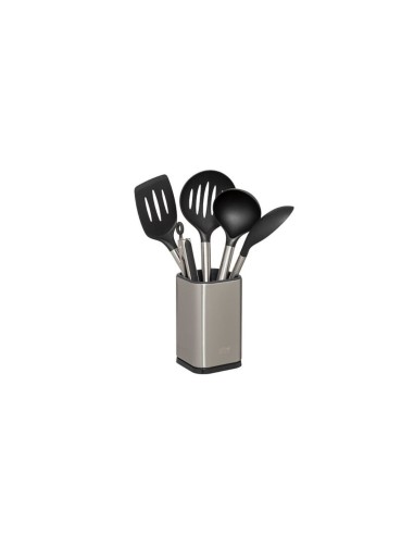 SET 5 UTENSILI CUCINA 204660 INOX CON SUPPORTO