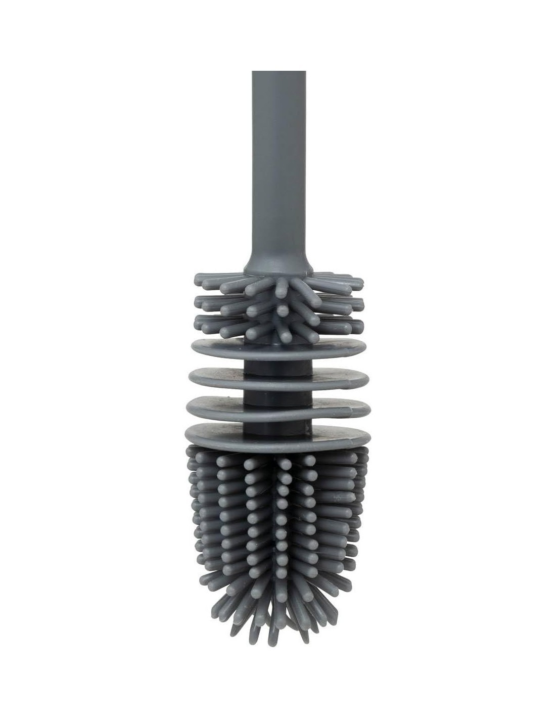 5five Spazzola in gomma grigia, spazzola lunga h33,5 cm, accessori per la casa, pulizia, utensile cucina, spazzola durevol