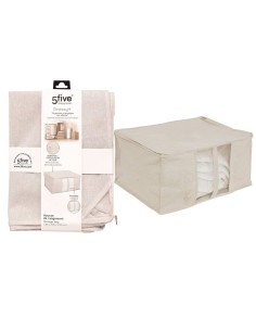 Borsa portaoggetti Groomy morbida beige 60x30 cm, organizer salvaspazio, contenitore per vestiti, accessori 2