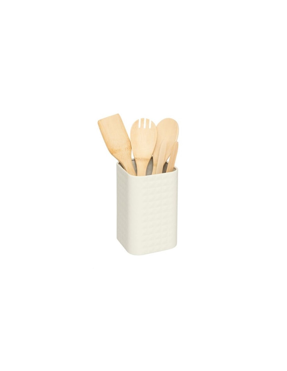 SET 4 UTENSILI 190133 BAMBOO CON SUPPORTO METALLO