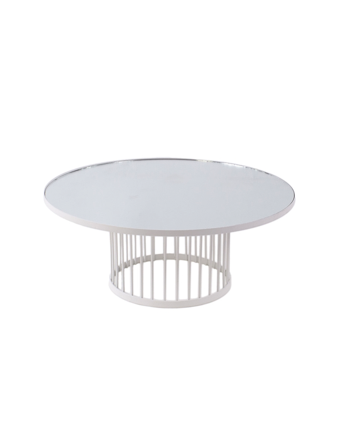 ALZATA 140304 METALLO BIANCO CON SPECCHIO 30X12CM