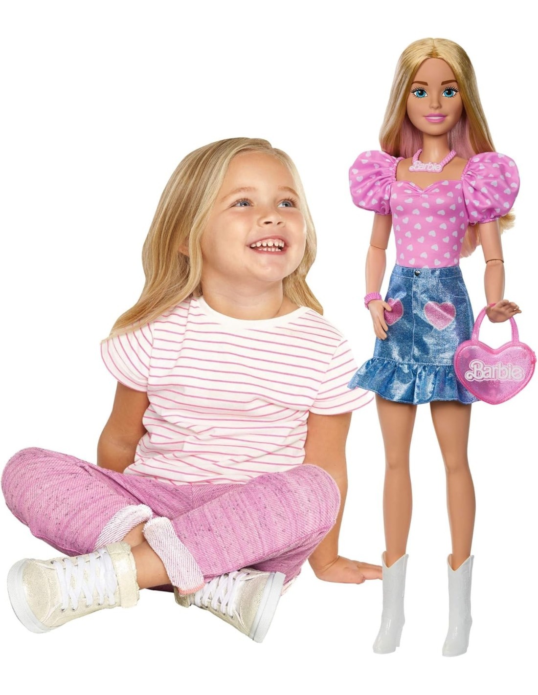 BARBIE, GRANDE AMICA, BAMBOLA 71 CM, 3+ ANNI