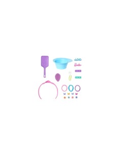 Mattel Barbie Testa Pettinabile Deluxe con Capelli Biondi e 20 Accessori