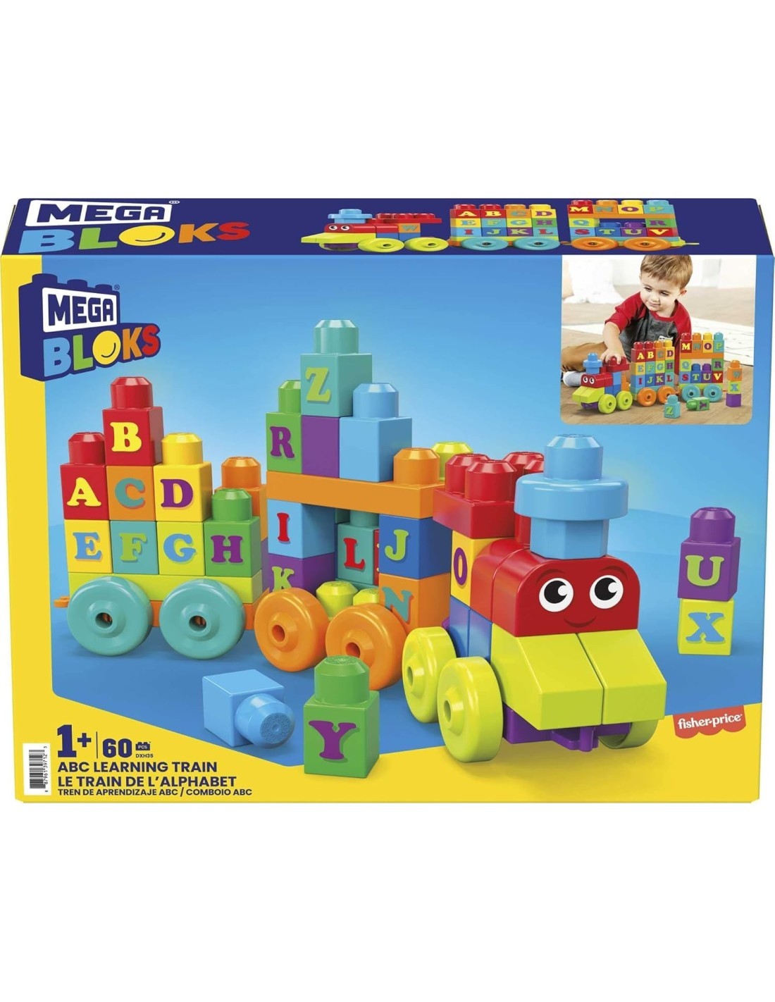 MEGA Bloks Trenino Impara l’Alfabeto – Playset Blocchi Educativi