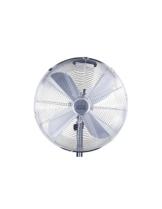 Ventilatore con Piantana, Vintage Cromo, 65W, Ø 65 cm, Design Retrò, Alte Prestazioni