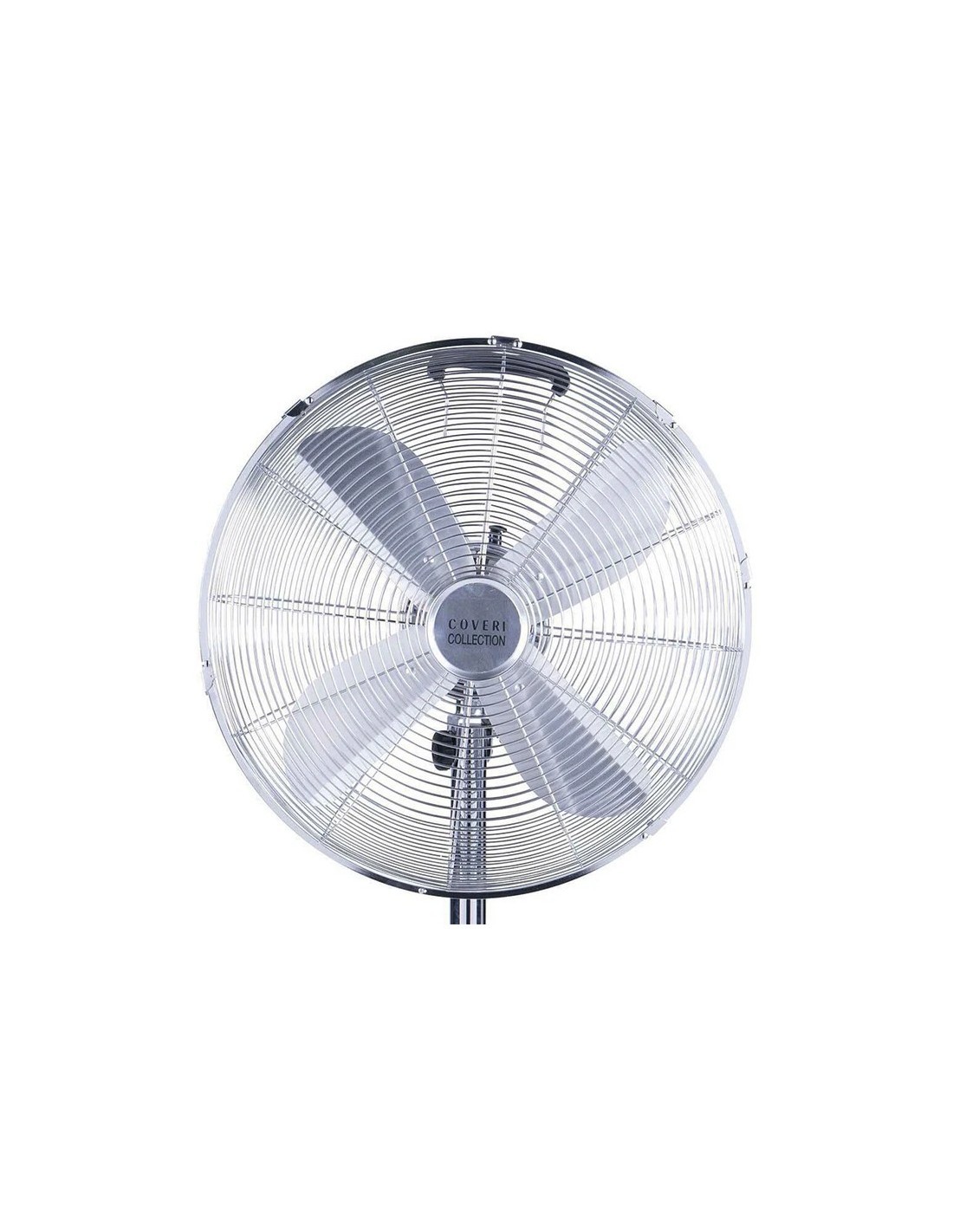 Ventilatore con Piantana, Vintage Cromo, 65W, Ø 65 cm, Design Retrò, Alte Prestazioni