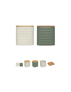 BARATTOLO 209247 SENSIA ASSORTITO METALLO/BAMBOO 11X11X12CM