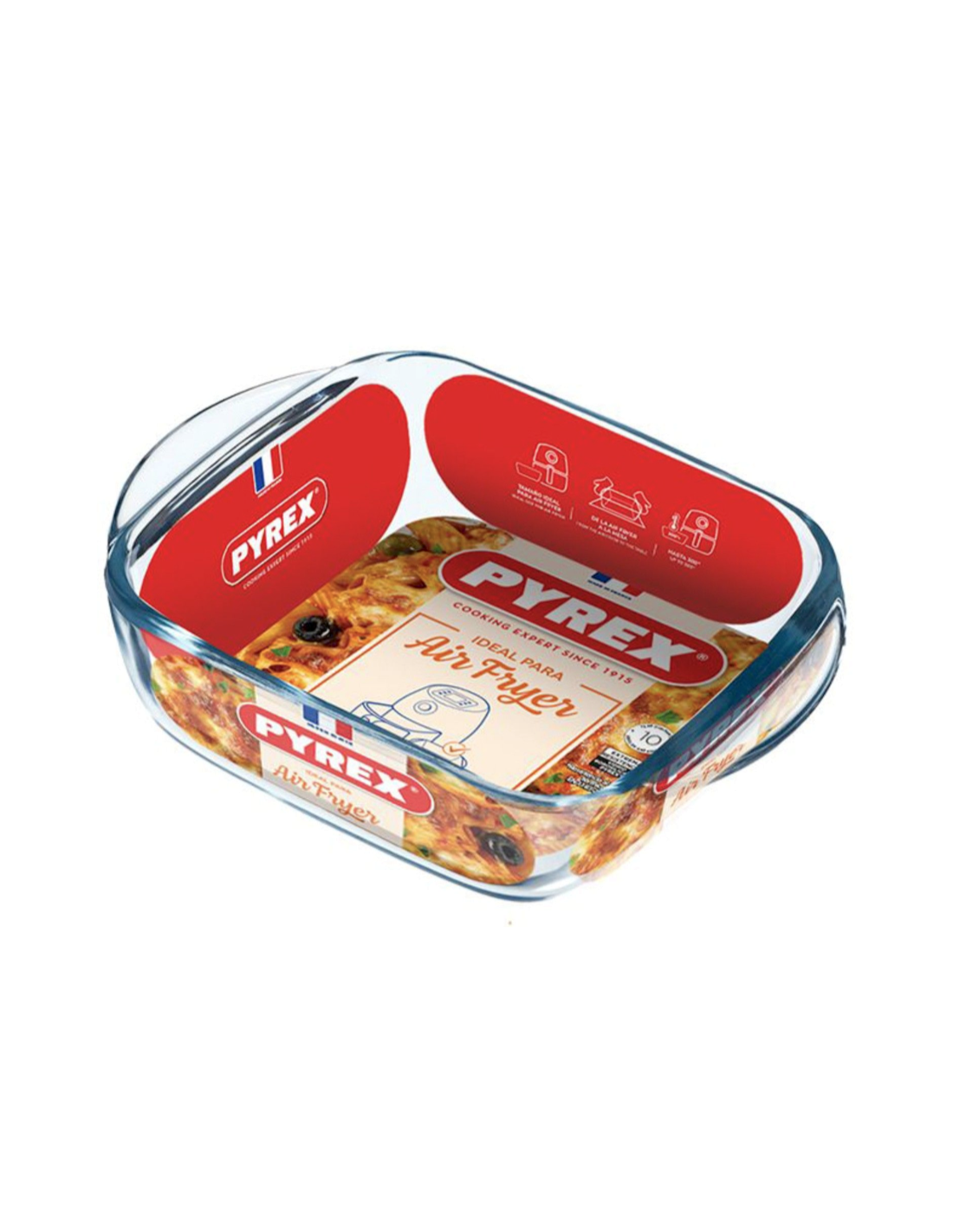 PIREX TEGLIA QUADRA 20X17CM PER FRIGGITRICE AD ARIA