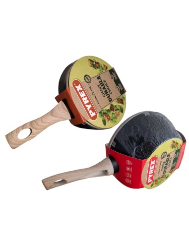 PYREX CASSERUOLA 16CM ALLUMINIO CON COPERCHIO VETRO