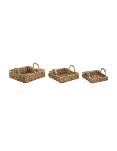 VASSOIO BD217460 2 MIS FIBRA/LEGNO NATURALE