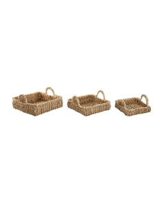 VASOSIO BD217460 3 MIS FIBRA/LEGNO NATURALE 37X37CM