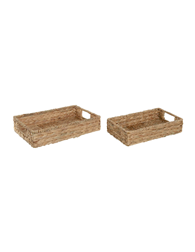VASSOIO BD215691 1 MIS FIBRA/METALLO NATURALE 36X22CM