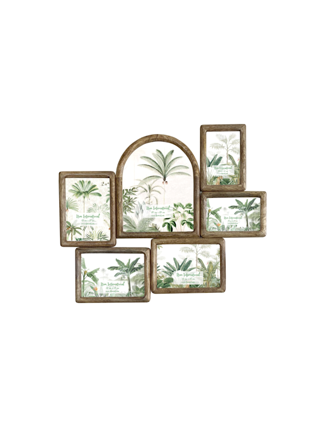 PORTAFOTO MF214847 6 CORNICI 55X47CM MANGO/VETRO