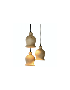 LAMPADARIO LA217669 3 LUCI 38X38X110CM MANGO NERO