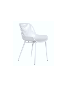 SEDIA MB211966 BIANCO 51X50X81CM METALLO/POLIPROPILENE