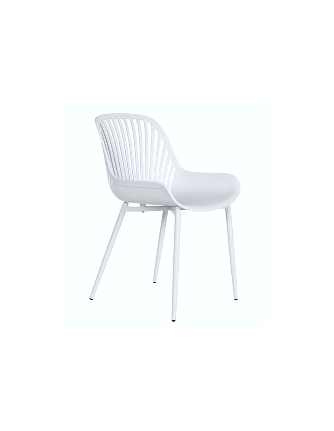 SEDIA MB211966 BIANCO 51X50X81CM METALLO/POLIPROPILENE