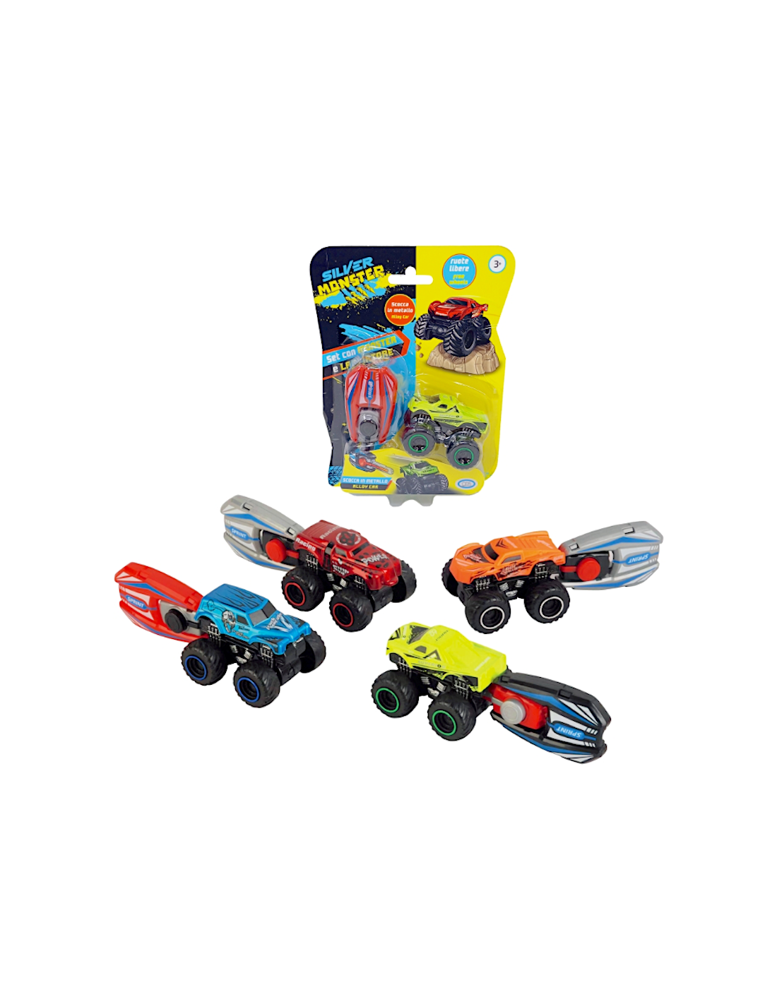 SILVER MONSTER 41456 SET AUTO CON LANCIATORE