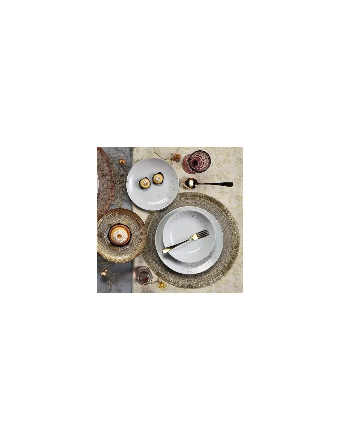 METROPOLIS SERVIZIO TAVOLA 18PZ DREAM ORO su TreG Ingrosso
