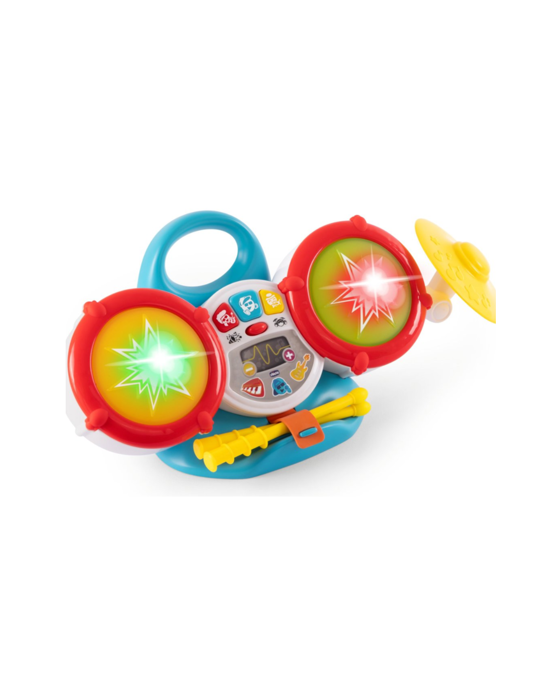 Chicco La Mia Prima Batteria – Gioco Musicale con Luci, Suoni e Modalità Interattive
