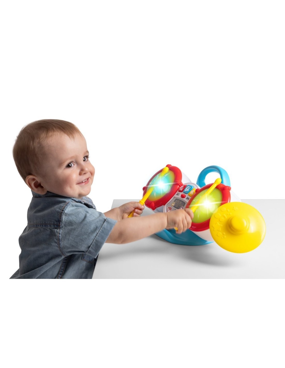 Chicco La Mia Prima Batteria – Gioco Musicale con Luci, Suoni e Modalità Interattive