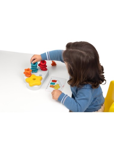 Chicco Nuvola 2in1 – Gioco Educativo Montessori con Forme, Colori e Bottoncini