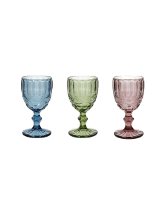 Set 3 calici da vino Tognana Madame 260 ml multicolore