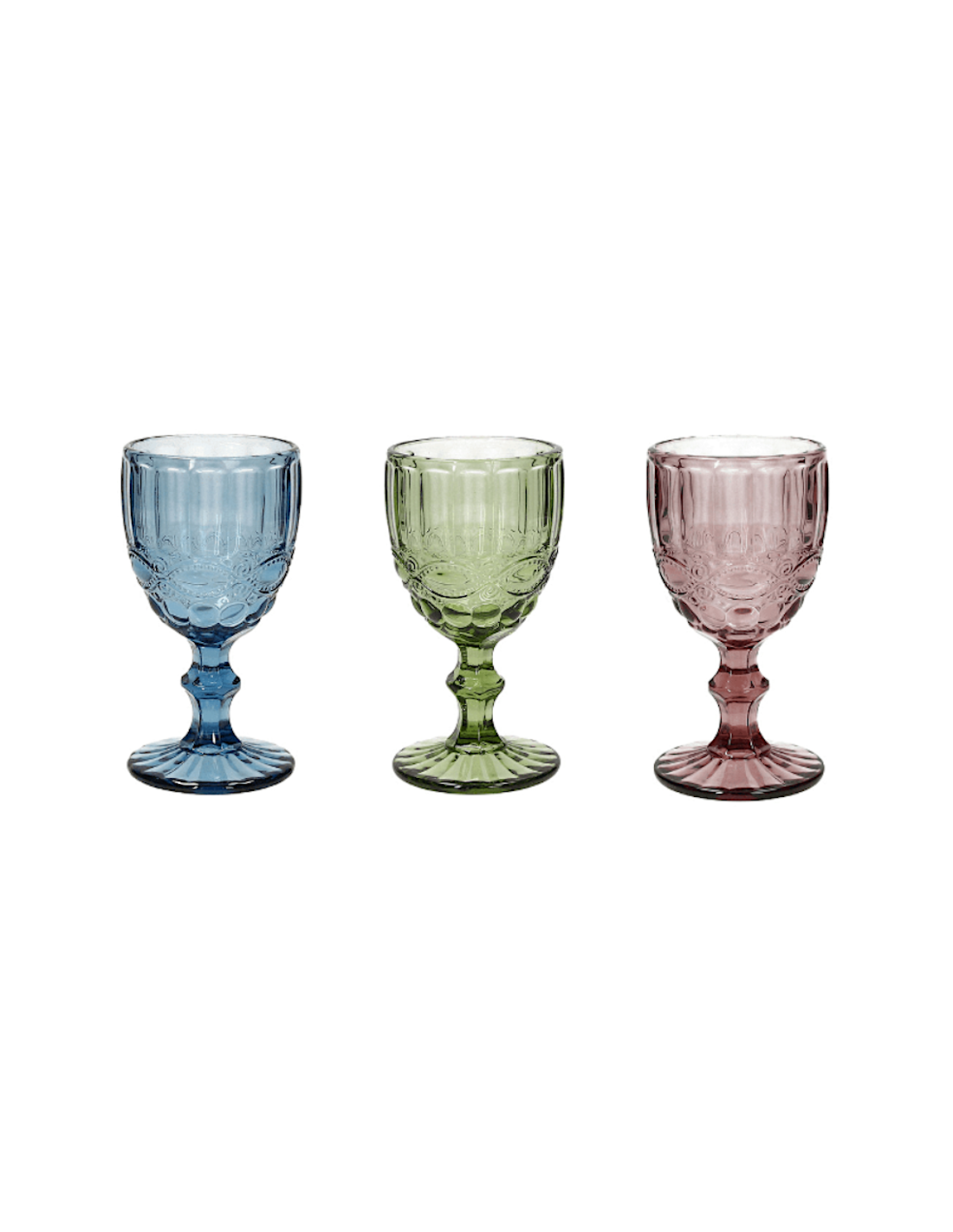Set 3 calici da vino Tognana Madame 260 ml multicolore