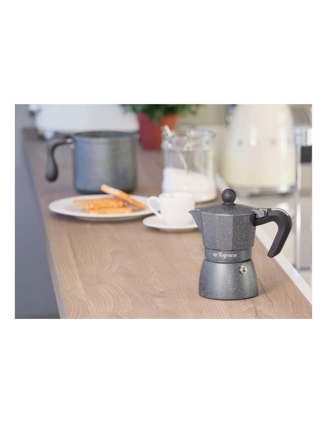 Tognana Mythos Caffettiera Moka 3 Tazze in Alluminio