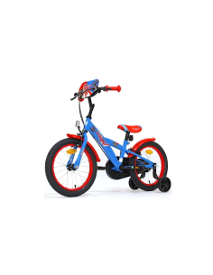 Bici 16", Boy T-Rex, con Rotelline Stabilizzatrici, Telaio in Acciaio, Ruote a Raggi, Monovelocità