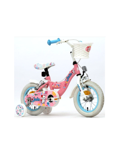 Bici Jade 12 pollici, con rotelline stabilizzatrici, telaio acciaio, ruote a raggi, bici bambina,  bici sicura, colorata
