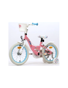 Bici Girl Jade 16 pollici, con rotelline stabilizzatrici,  ruote a raggi, velocità singola, bici bambina, primi passi