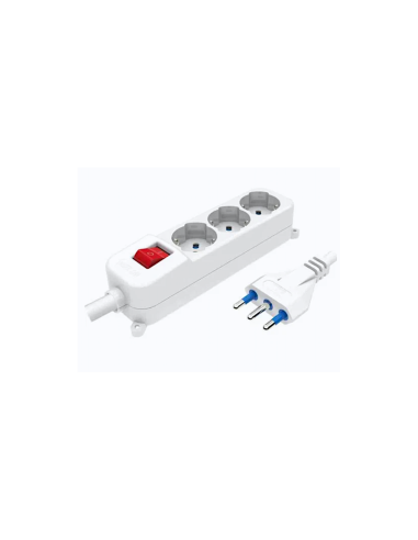 MULTIPRESA 3P SCHUKO BIPASSO 16A