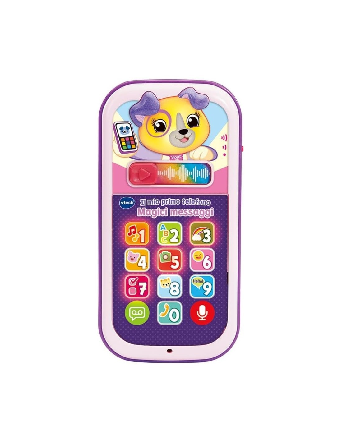 VTech Il Mio Primo Telefono - Magici Messaggi Rosa, Gioco Interattivo 9-36 Mesi