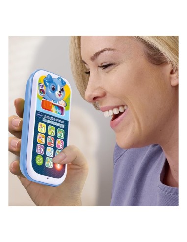 VTech Il Mio Primo Telefono - Magici Messaggi Blu, Gioco Interattivo 9-36 Mesi