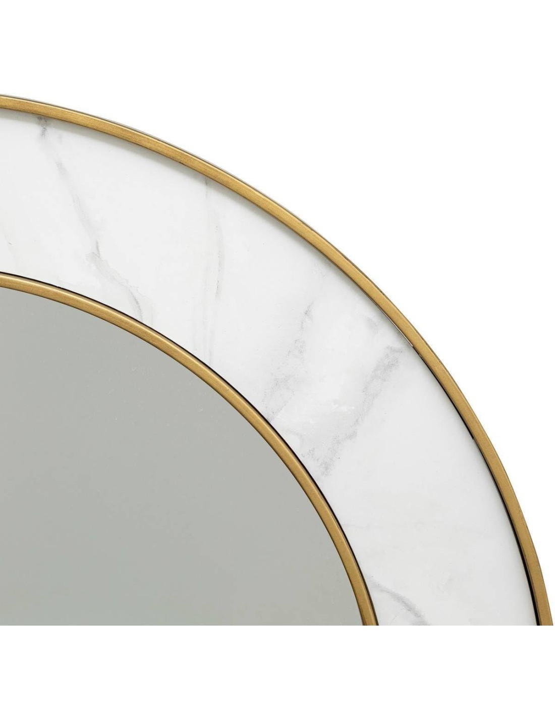 Atmosphera – Specchio rotondo Alisha bianco Ø74 cm