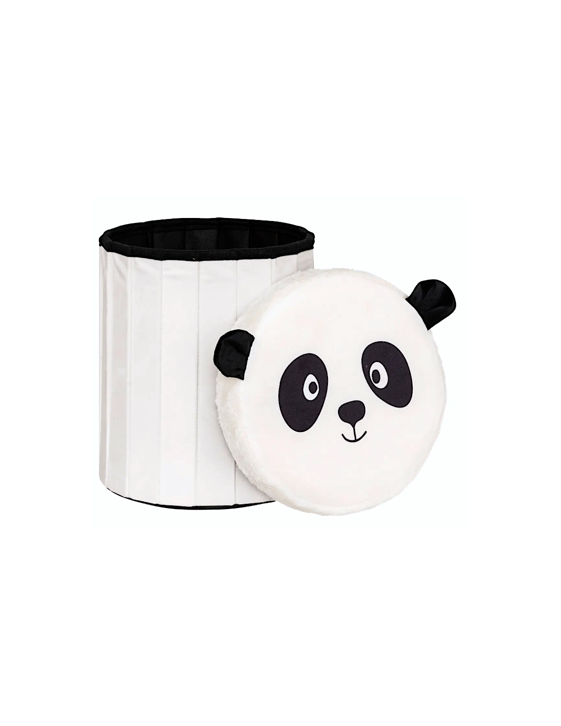 Pouf-coffre pieghevole per bambini Panda "Andy" 30x36 cm