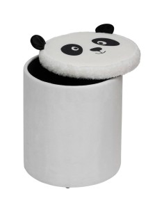 Pouf-coffre pieghevole per bambini Panda "Andy" 30x36 cm