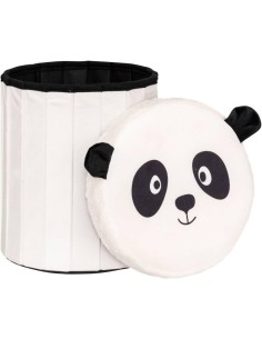 Pouf-coffre pieghevole per bambini Panda "Andy" 30x36 cm