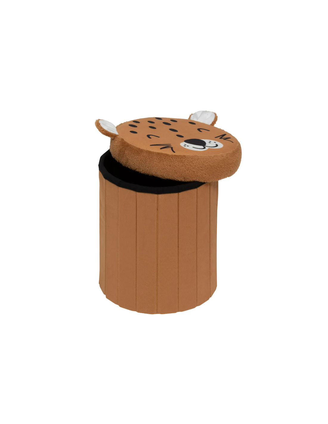 Pouf-coffre pieghevole per bambini Leopardo "Anoki" 30x36 cm