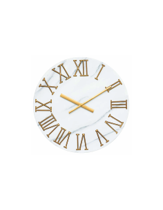 Atmosphera – Orologio da parete Alisha in metallo effetto marmo, D. 56 cm