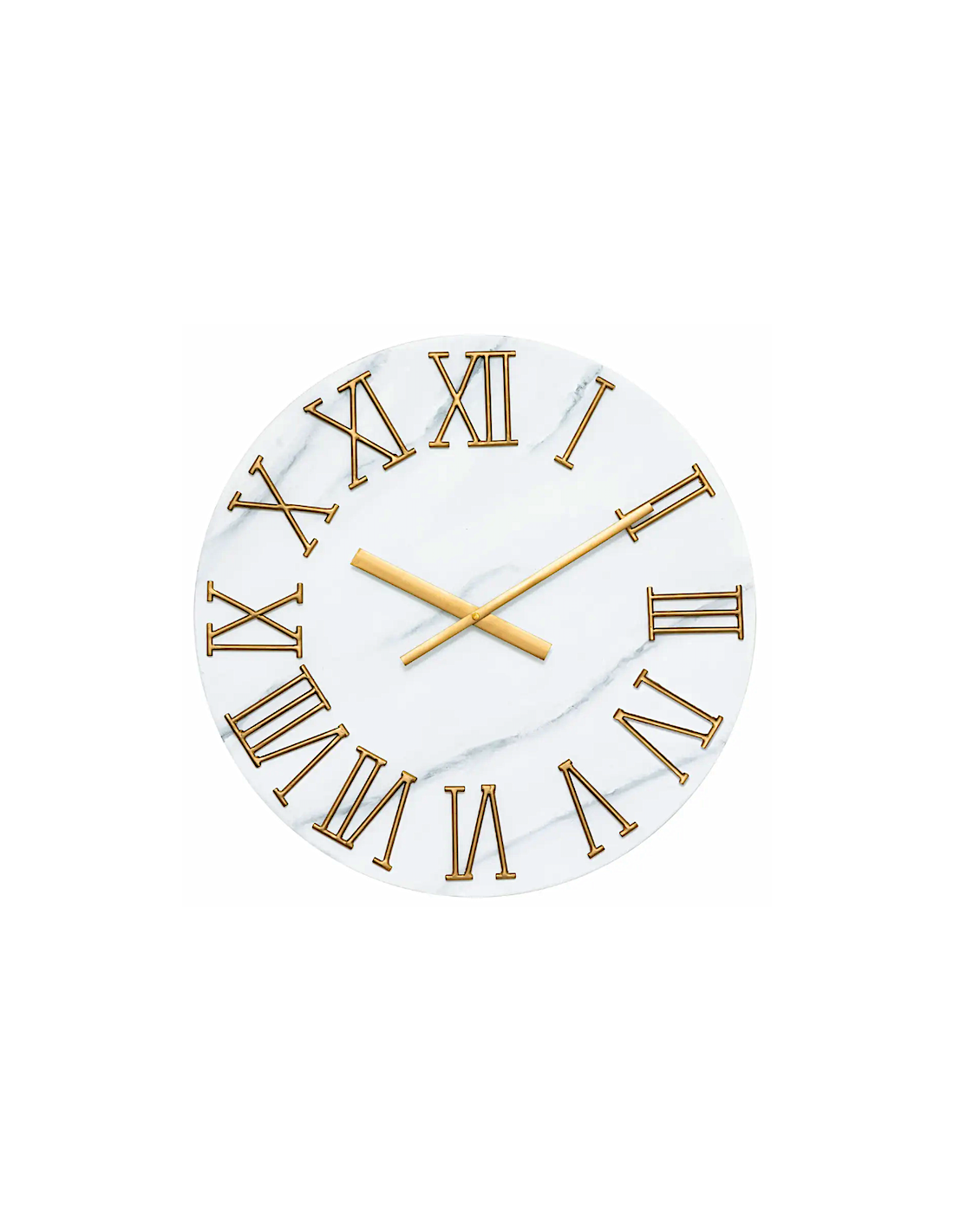 Atmosphera – Orologio da parete Alisha in metallo effetto marmo, D. 56 cm