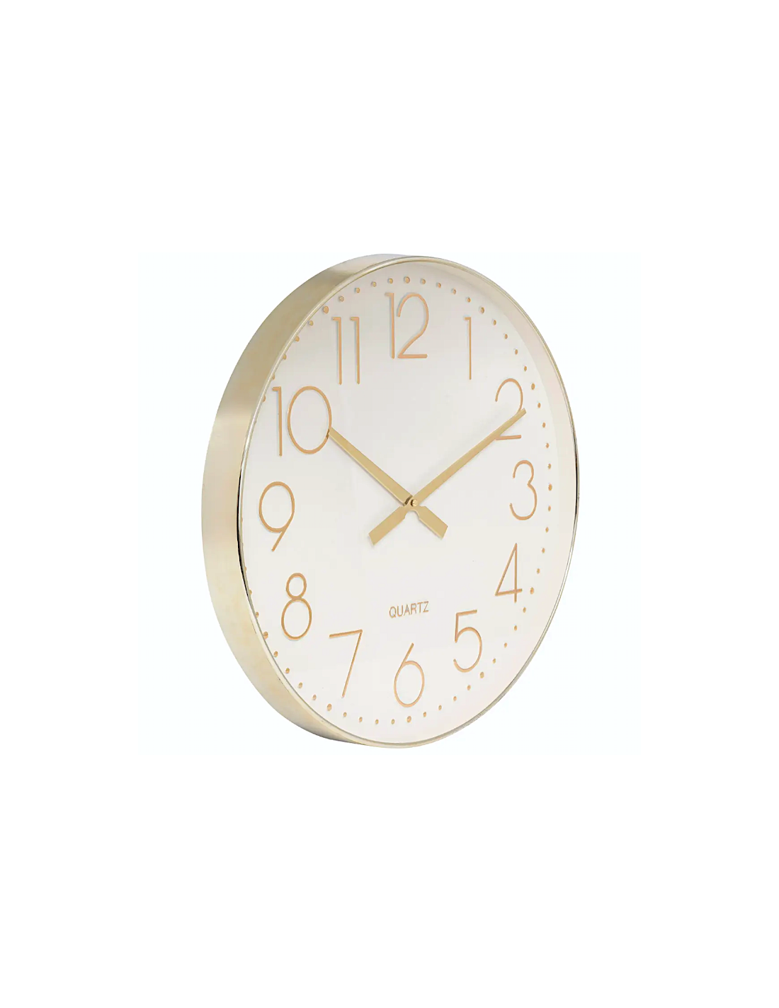 Atmosphera – Orologio da parete Laure in plastica oro, D. 51 cm