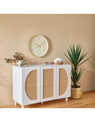 Atmosphera – Orologio da parete Laure in plastica oro, D. 51 cm