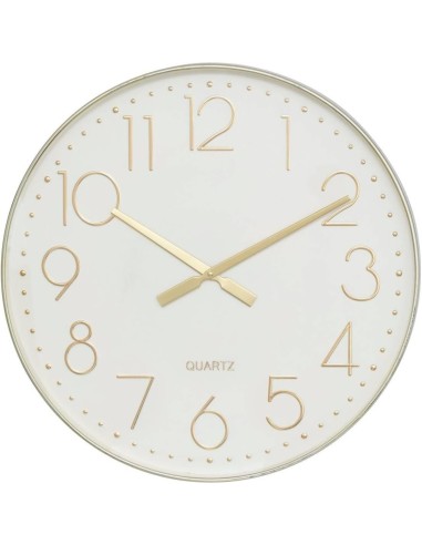 Atmosphera – Orologio da parete Laure in plastica oro, D. 51 cm