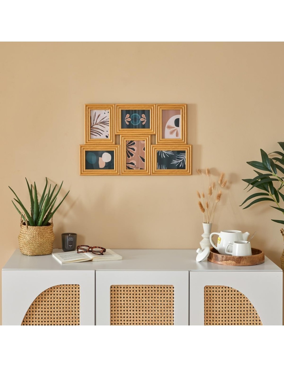 Atmosphera – Bacheca "Sandra" 6 foto in legno con vetro