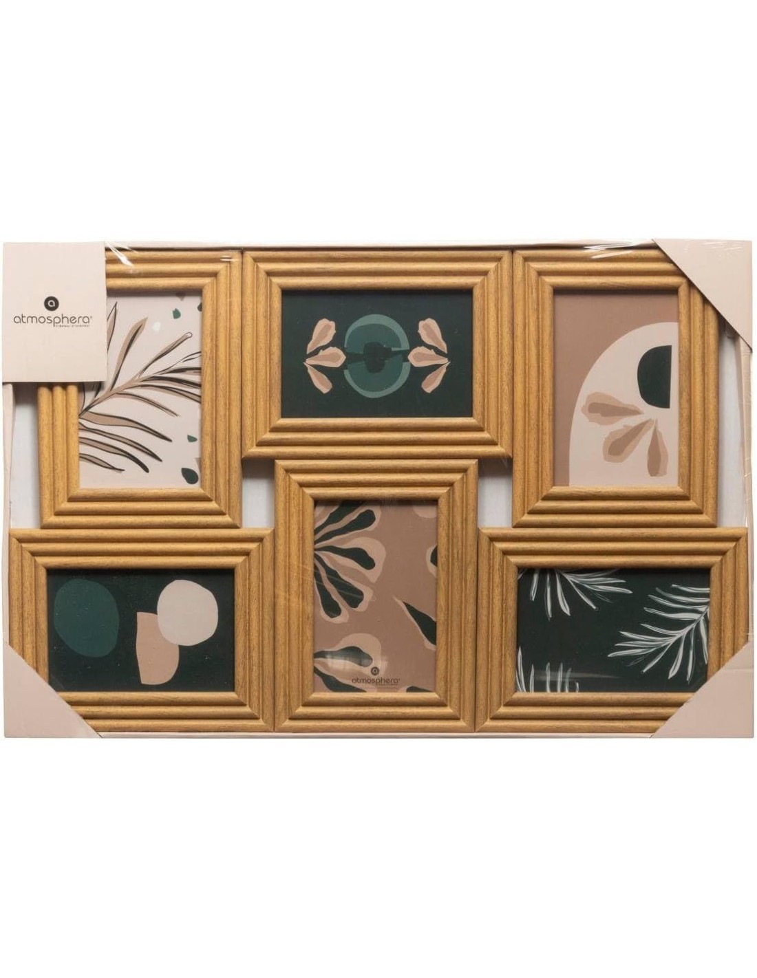 Atmosphera – Bacheca "Sandra" 6 foto in legno con vetro