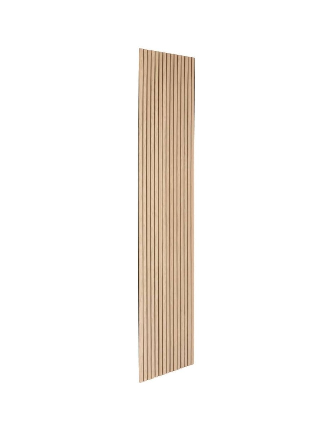 Pannello decorativo da parete Colva, legno chiaro rovere, 240x60 cm, moderno, design verticale, marca Atmosphera