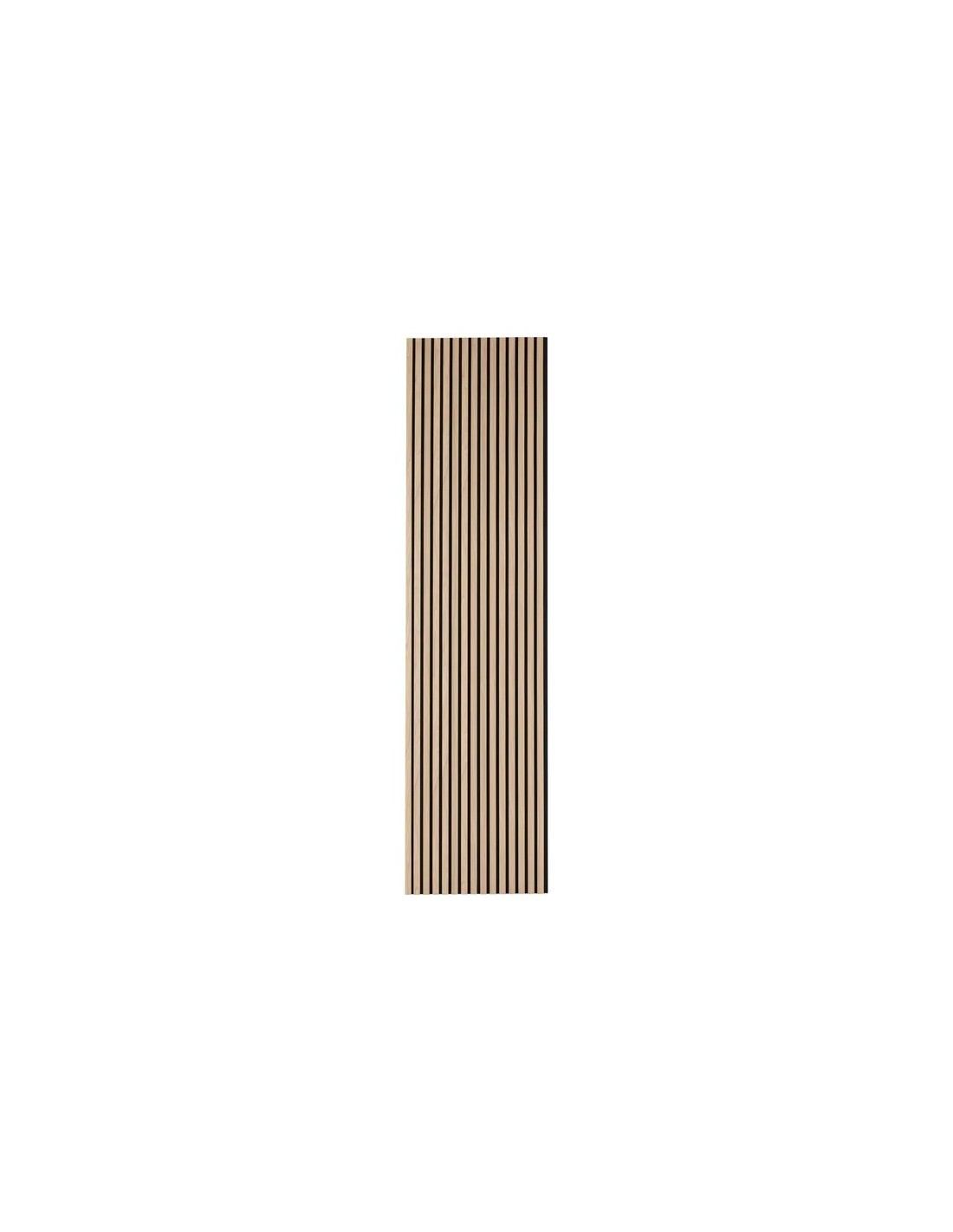 Pannello decorativo da parete Colva, legno chiaro rovere, 240x60 cm, moderno, design verticale, marca Atmosphera